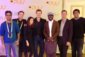 i.amPULS creator will.i.am poses with Nuance at CES 2015